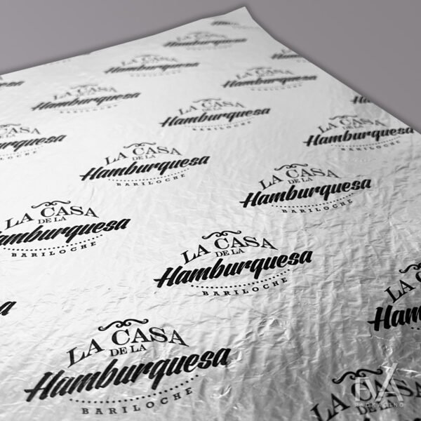 Papel aluminio térmico La Casa de la Hamburguesa